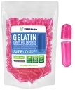XPRS Nutra Μέγεθος 0 Κενές κάψουλες - 100 Count Empty Gelatin Κάψουλες - Χάπια για DIY Καψάκιο Γέμισμα - Pure Bovine Pill Gel Caps για Do-It-Yourself Συμπληρώματα (Azalea Pink)