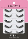 Ryshi Ψευδείς βλεφαρίδες με 5 Pairs, Δραματικό Look με Αυτοκόλλητο και Επαναχρησιμοποιήσιμο Lash Set, Ενίσχυση Φυσικής Ομορφιάς για Extra Volume