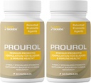 Prourol πατενταρισμένο PROBIOTIC συμπλήρωμα για την υγεία των ούρων, υποστήριξη της ουροδόχου κύστης, ανοσοενίσχυση, συχνή ανακούφιση ούρων, υγεία UTI, φυσικά συστατικά, καθημερινή συνολική υποστήριξη της υγείας-2 μπουκάλια - 120 κόμης