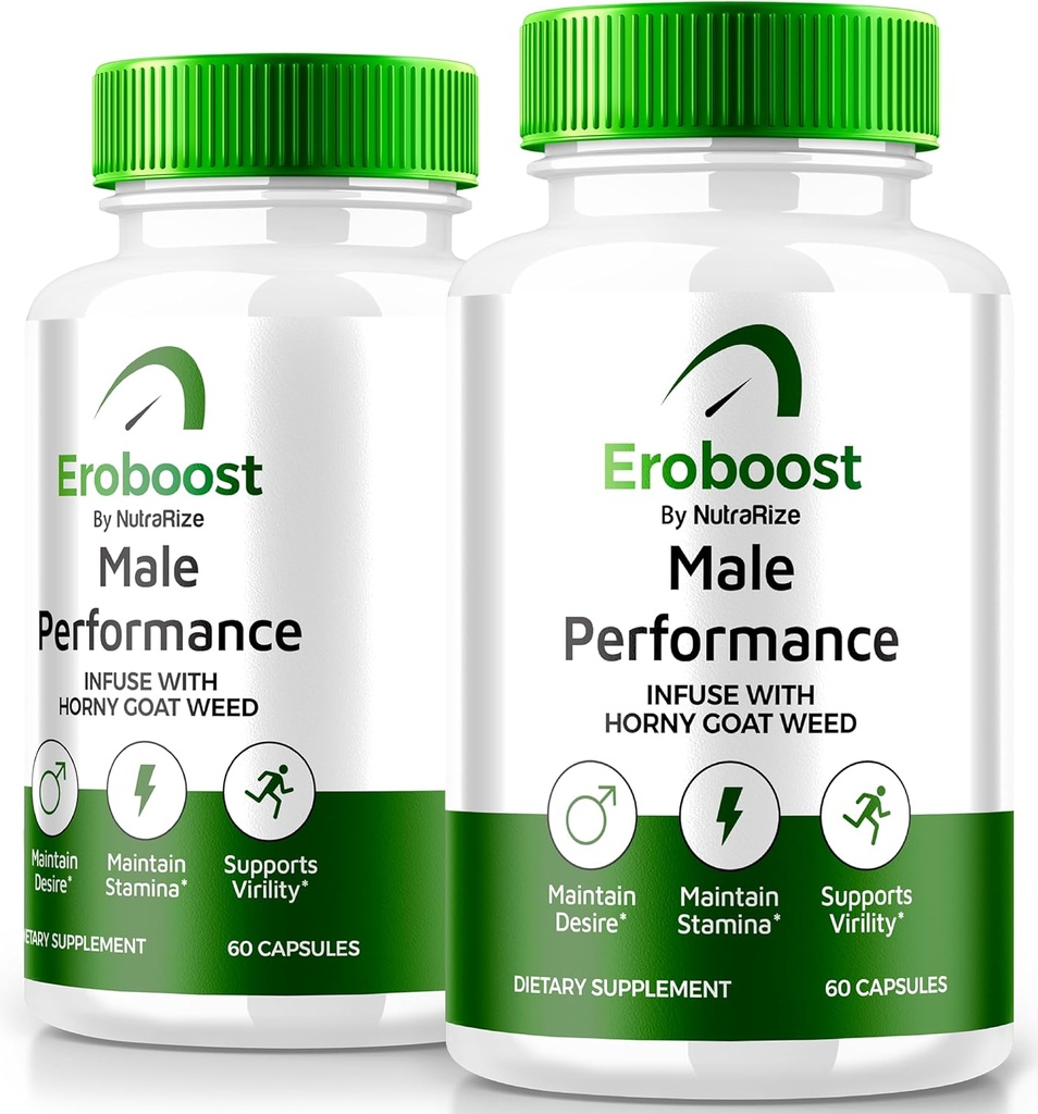 (2 Pack) Eroboost Supplement for Men, Eroboost Male Supplement, Daily Nutrition to Support Peak Performance and Overall Wellness, Official Ero Boost Formula Reviews (120 Capsules)