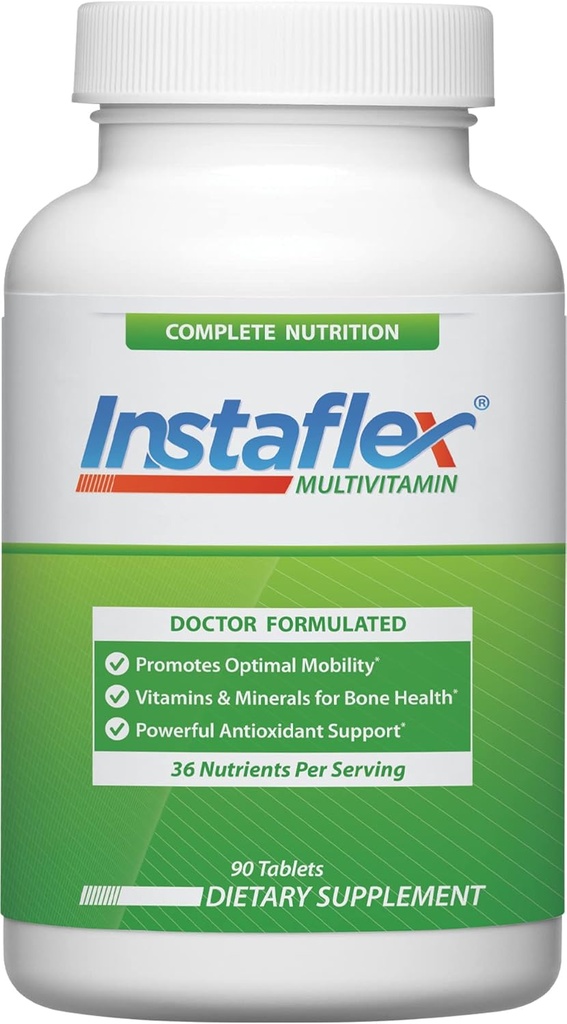 Instaflex Multivitamin - Κοινό συμπλήρωμα υποστήριξης, υποστηρίζει την κινητικότητα και την υγεία των οστών, 90 δισκία