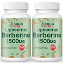 Liposomal Berberine HCL - Μπερβερίνη 1500mg Υψηλή βιοδιαθεσιμότητα, συμπλήρωμα βερβερινών για γυναίκες και άνδρες (2 Συσκευασία)