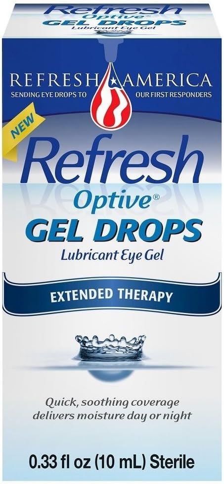 Ανανέωση Optive Gel Drops 0.33 Fl Oz (10 mL) ανά φιάλη - 2 μπουκάλια