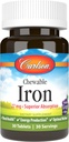 Carlson Chewable Iron 27 mg, Σταφύλι, Υγεία του Αίματος, 30 δισκία
