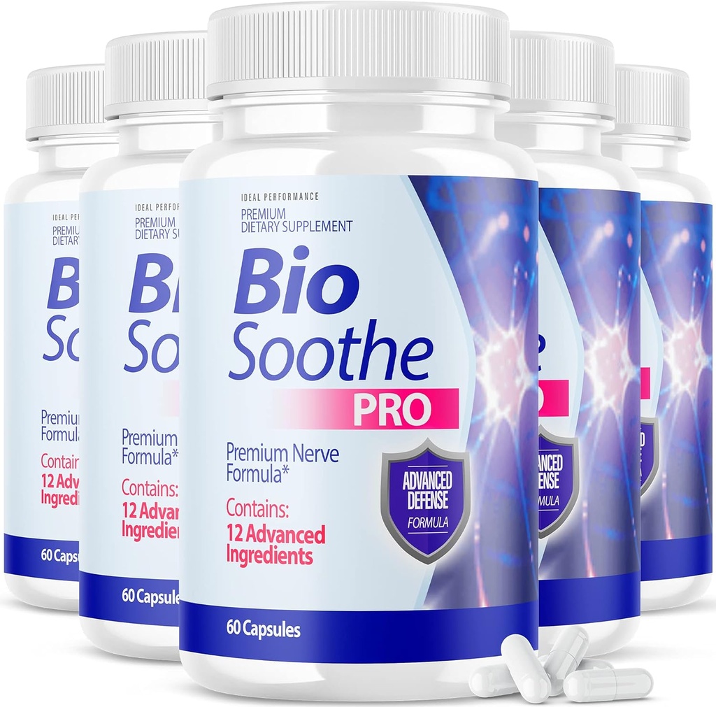 ΙΔΕΑΛΙΚΗ ΕΠΙΔΟΣΕΙΣ (5 Pack) Biosoothe Pro Neuropathy treatment Capsule for Nerve Pain Repair Pills Bio Soothe Premium Formula Συμπλήρωμα Alpha Fix Neeve (300 κάψουλες)
