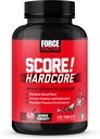 Force Factor Score! Hardcore Nitric Oxide Booster Supplement for Men with L-Citrulline, Yohimbe, Black Maca & B Vitamins to Increase Stamina, and Maximize Physical Performance, 120 Tablets