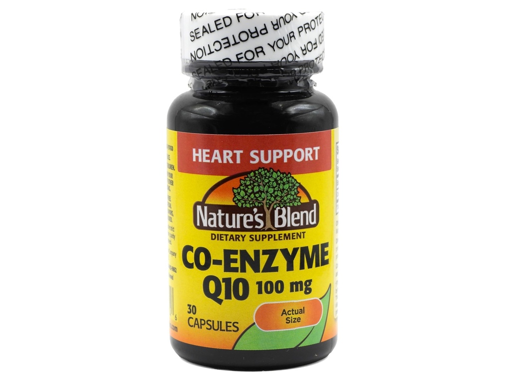Nature's Blend Coenzyme Q10 100 mg 30 Capsules