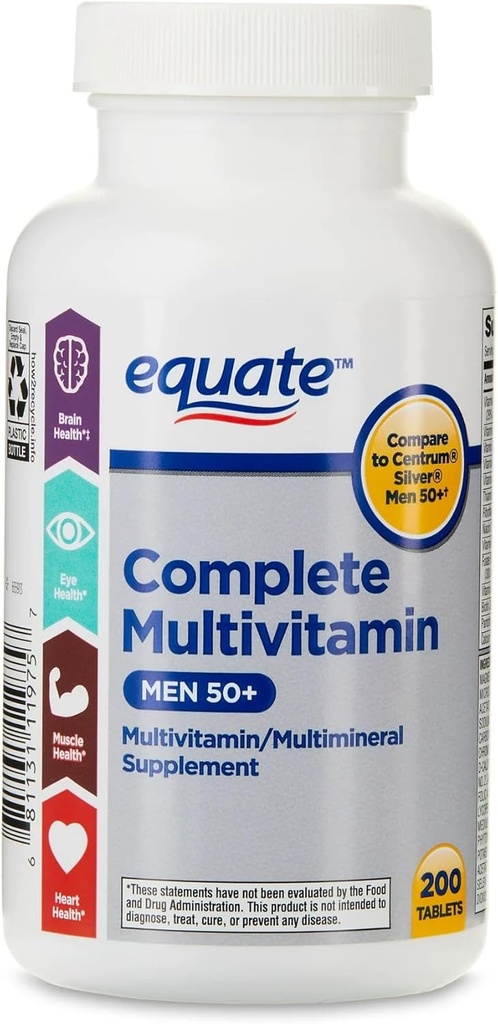 ikj Πλήρης πολυβιταμίνη / Multimineral δισκία συμπλήρωμα, άνδρες 50+, 200 κόμης