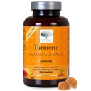 NEW NORDIC Turmeric Curcumin Gummies, Sugar Free, 300 mg Turmeric Supplement for Men and Women, Supports Normally Functioning Joints, Knees, Shoulders, Mango Orange, 60 Count