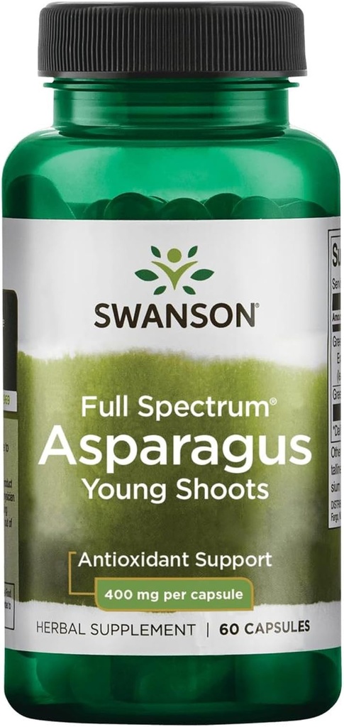Ο Swanson Asparagus Young πυροβολεί 400 Milligrams 60 κάψουλες