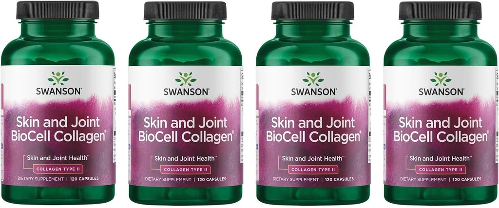 Swanson Κοτόπουλο Sternum Cartilage - Κολλαγόνο Τύπου ΙΙ 500mg 200 Καψάκια (4 Συσκευασία)