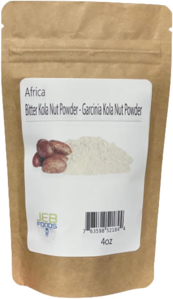 JEB FOODS Premium Garcinia Kola Powder - Αφρικανική Bitter Kola Nut Powder, Petit Cola Nut Powder for Wellness Support, γαστρονομική και παραδοσιακή χρήση