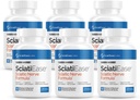 SciatiEase Sciatic Nerve Health Supplement - Nerve Support Formula με AlphaPalm, Pea, Vitamin B Complex, Alpha Lipoic Acid 300mg - 6 Φιάλες