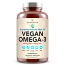 AMANDEAN Vegan Omega 3 συμπλήρωμα. Premium Fish Oil Εναλλακτική. Άλγα DHA & EPA. Carragenan Free Softgels (στα Αγγλικά). Άλγαλα απαραίτητα λιπαρά οξέα. Καρδιά με βάση το φυτό, εγκέφαλο, μάτι, δέρμα, ανοσοποιητική υποστήριξη. 120ct)