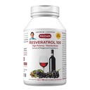 ANDREW LESSMAN Resveratrol-100mg - 180 Capsules - Red Wine's Beneficial, Naturally Occurring Anti-oxidant, Without Alcohol. Additive Free