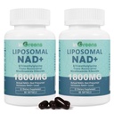 Λιποσωμική NAD+ Συμπλήρωμα 1800 mg με Νικοτιναμίδη Ριβοζίδιο, Trans Resσβερατρόλη, Τριμεθυλογλυκίνη, Αντικαθιστά NMN, Boost NAD+, Γήρανση Άμυνας, Κυτταρική Ενέργεια, 120 Softgels