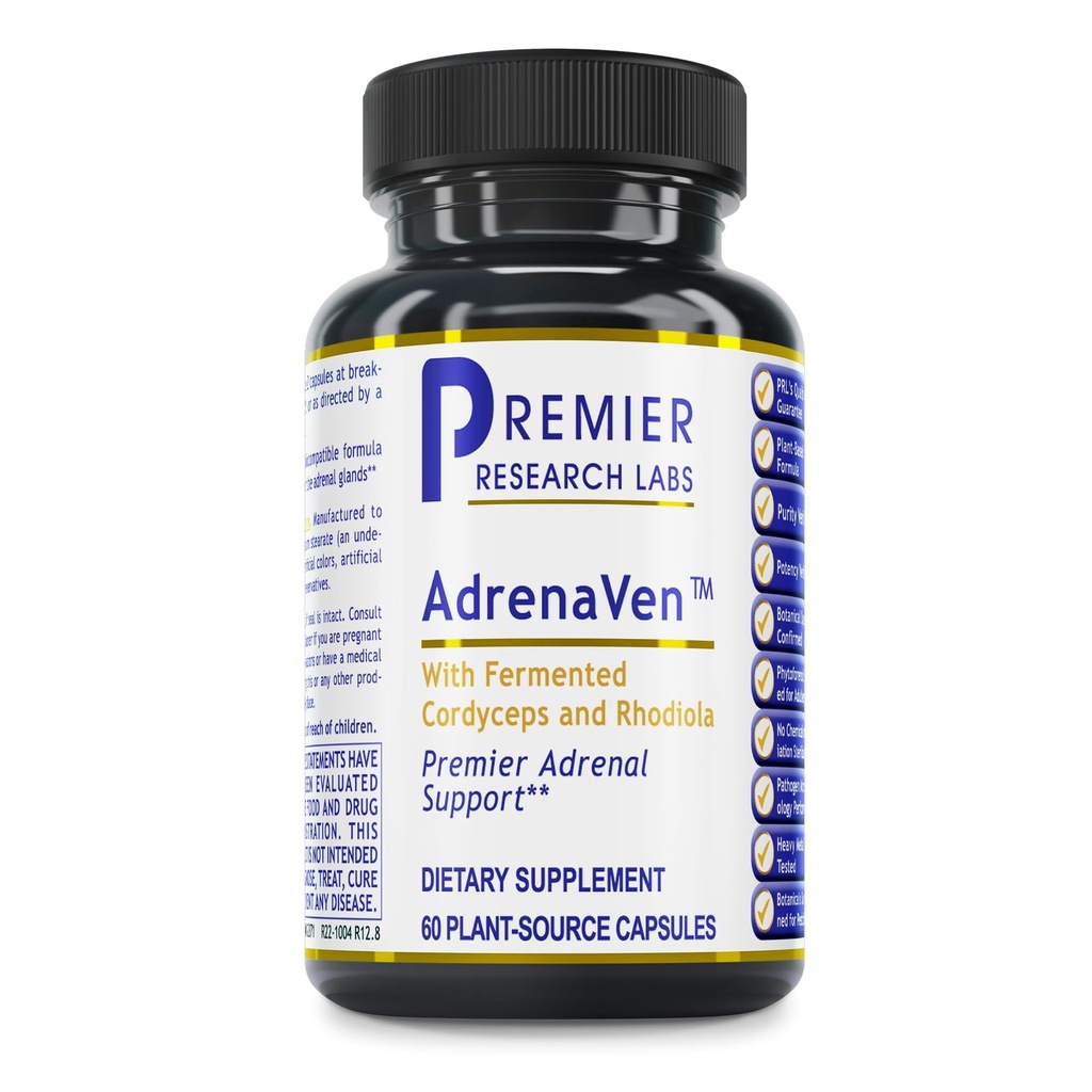 Premier Research Labs 30 Services-AdrenaVen - Συμπληρώματα υγείας Adrenal, υποστηρίζει την υγεία και το στρες Adrenal Gland Response - Organic Adrenal Health - 60 Κάψουλες Φυτικής Πηγής