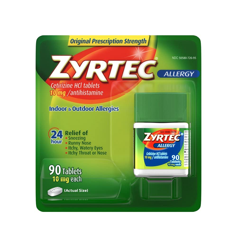Zyrtec Αλλεργία Ανακούφιση (10 mg), 90 δισκία