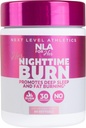 NLA for Her Nighttime Burner for Women – Sleep Support with Melatonin, CLA, Ashwagandha, 5-HTP, Chamomile – Relax, Boost Metabolism, Burn Fat – 60 Vegan Capsules