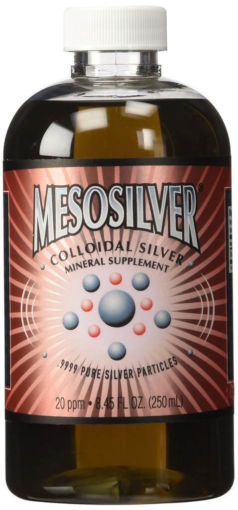 MesoSilver ® 20 ppm κολλοειδές ασήμι 250 mL/8.45 Oz