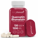 LongLifeNutri Quercetin 1000mg με Bromelain 200mg - 120 κάψουλες χορτοφάγων, οργανικό σύμπλεγμα διϋδρικών για κοινή κινητικότητα & αναπνευστική ισορροπία, 2-μηνη παροχή, GMP πιστοποιημένο, Κατασκευασμένο στις ΗΠΑ