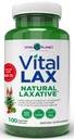 Vital Planet - Vital Lax Natural Laxative Cleanse συμπλήρωμα για την περιστασιακή δυσκοιλιότητα, με το υδροξείδιο του μαγνησίου, Slippery Elm, Aloe, και Triphala για την υποστήριξη Bowel Κανονικότητα 100 κάψουλες
