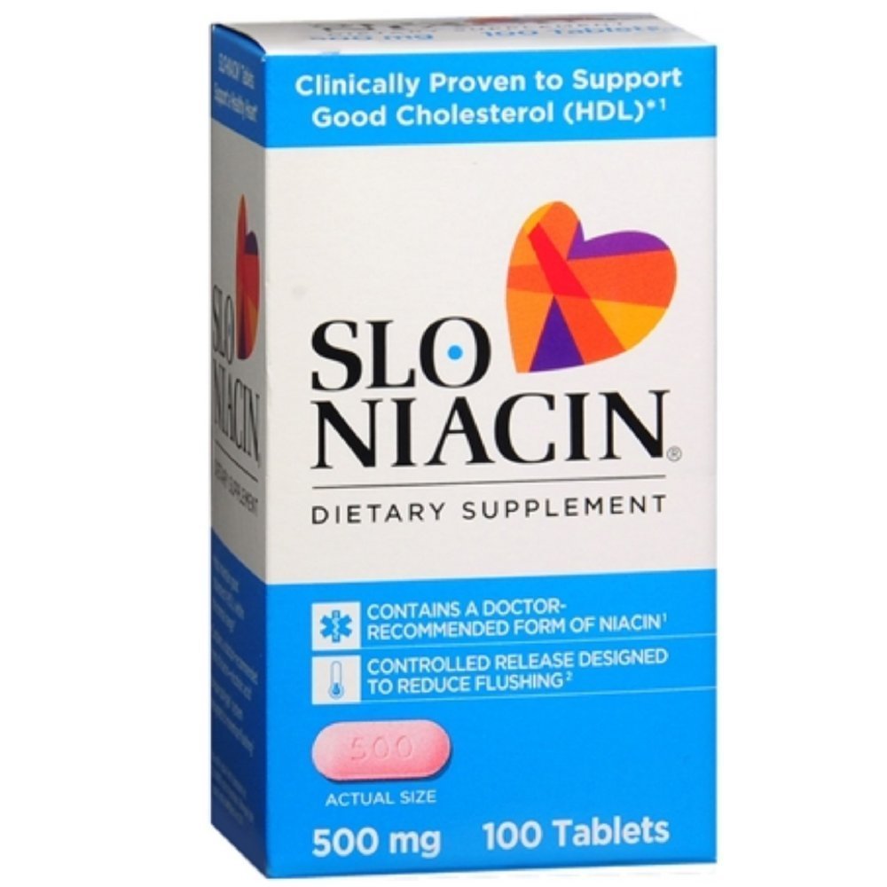 Slo- Niacin 500 mg 100 δισκία (πακέτο των 6)