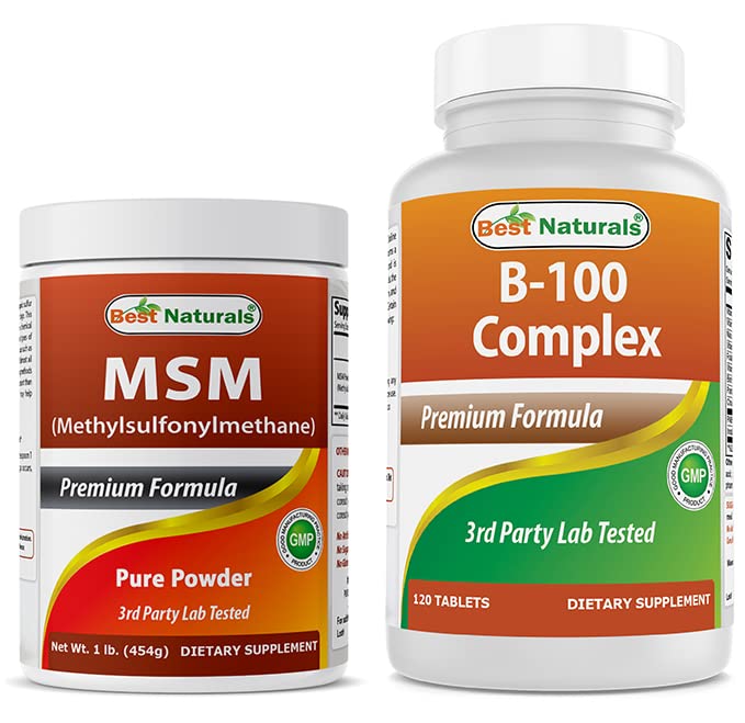 Best Naturals MSM σκόνη & B-100 Complex