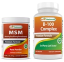 Best Naturals MSM σκόνη & B-100 Complex