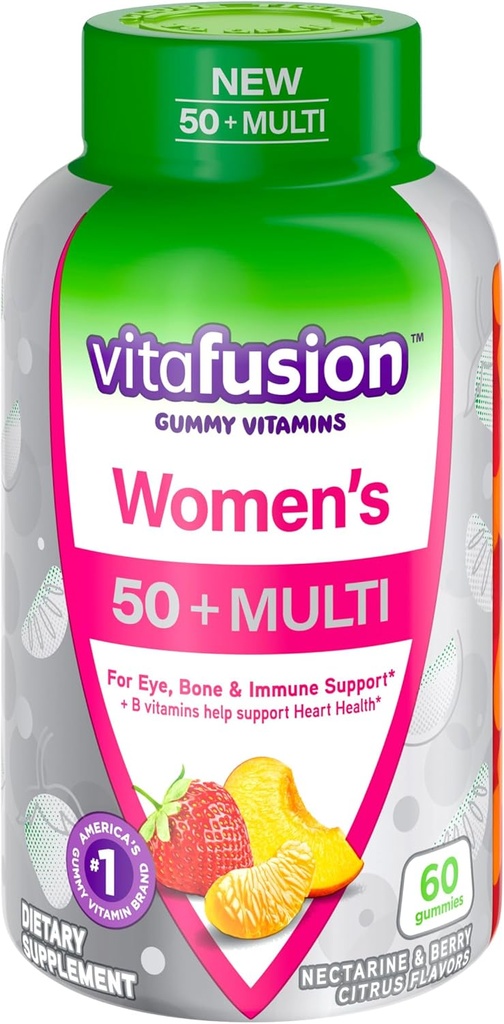 VITAFUSION Γυναικεία 50+ Καθημερινή Πολυβιταμίνη, Βιταμίνες Gummy, 60 Ct