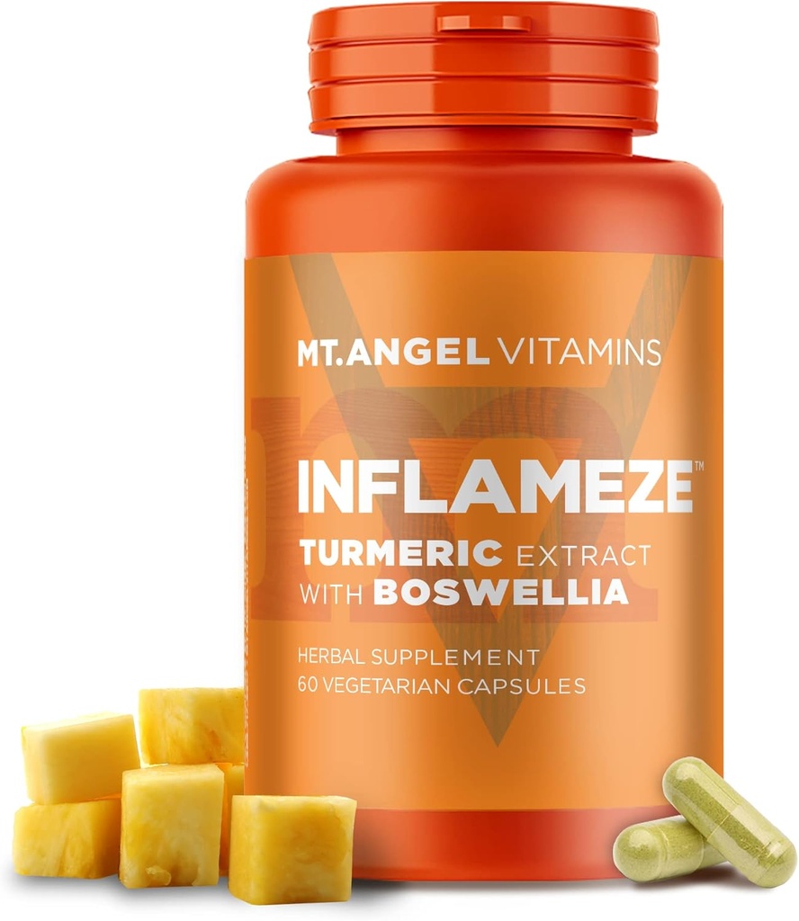Βιταμίνες Αγγέλου - InFlamEze, Boswellia, Curcumin, Quercetin, Bromelain (60 κάψουλες χορτοφάγων)