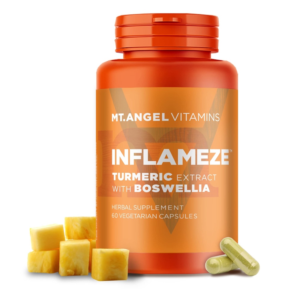 Βιταμίνες Αγγέλου - InFlamEze, Boswellia, Curcumin, Quercetin, Bromelain (60 κάψουλες χορτοφάγων)