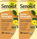 Senokot Extra Strength Φυσικό φυτικό Laxative για Gentle Overnight Relief Περιστασιακή Δυσκοιλιότητα, 36 Count (Pack of 2)