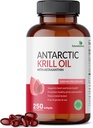 Futurebiotics Antarctic Krill Oil 1000mg με Omega-3s EPA, DHA, Ασταξανθίνη και φωσφολιπίδια - 100% Pure Premium Krill Oil Heavy Metal Tested, Non GMO – 250 Softgels (125 Servings)