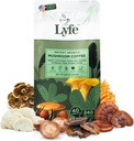 LYFE Organic Instant Mushroom Coffee – Mane, Chaga, Cordyceps, Turkey Tail 