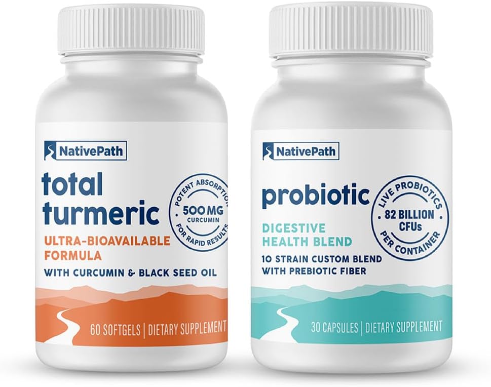 NativePath Πάρτε Μαζί Bundle, Probiotic και Turmeric 30 Υπηρεσίες