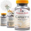 Capisette Υποστήριξη Διατήρησης Νερού - μειώνει Swollen Feet, Ankles, και τα πόδια - Μειώστε την Οίδημα & Υγρή Διατήρηση από το Edema. Περιλαμβάνει: Κάλιο, Dandelion Root, & More- Συμπλήρωμα διατροφής (60 κάψουλες)