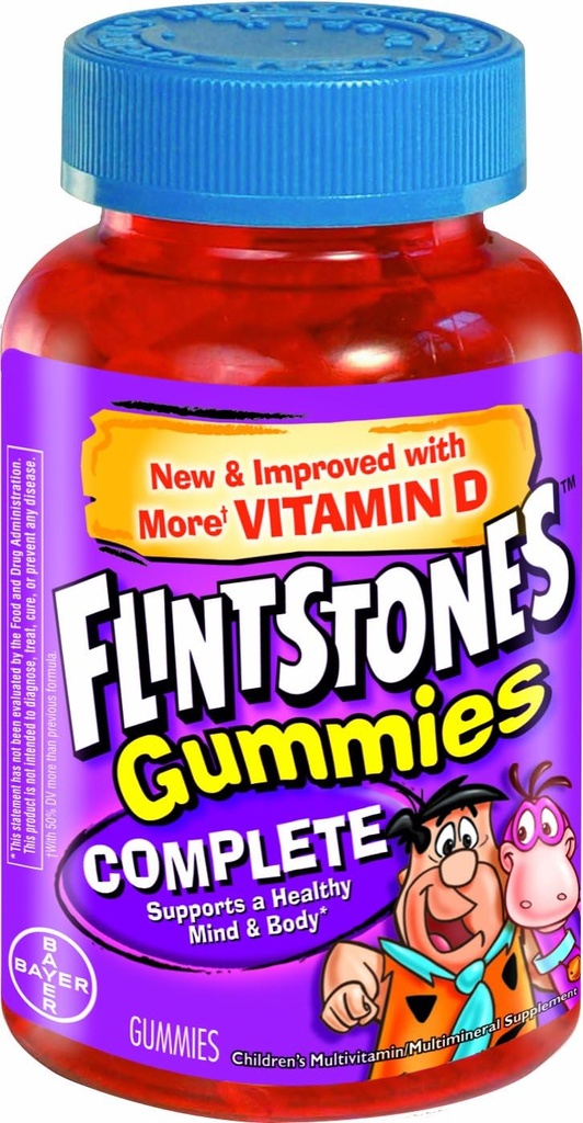 Flintstones Children's Complete Multivitamin Gummies, 60 Count (πακέτο των 3)