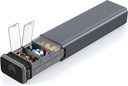 7 Dayly Metal Pill Organizer Travel, Kursoaya Premium Aluminium Daily Pill Box, Χαριτωμένο Φορητή θήκη Χάπια, Μεγάλος κάτοχος Χάπια Χωρητικότητας για Συμπληρώματα, Χάπια, Βιταμίνες, Ιατρική (Ατσάλι Γκρι)