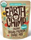 EarthChimp Organic Vegan Protein Powder - με Προβιοτικά - Μη ΓΤΟ, Γαλακτοκομικά Χωρίς, Μη Ορός γάλακτος, Πρωτεΐνες με βάση το φυτό Σκόνη για γυναίκες και άνδρες, Χωρίς γλουτένη - 52 Μερίδες, 64 Oz (Plain & Uncoweed)