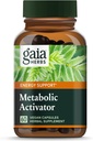 Gaia Herbs Μεταβολικός ενεργοποιητής - Συμπλήρωμα Φυσικής Ενέργειας για την υποστήριξη του μεταβολισμού - Made with Panax Notoginseng & Astragalus Extract - Free from Dairy, Soy & Gluten - 60 Κάψουλες (60 Servings)