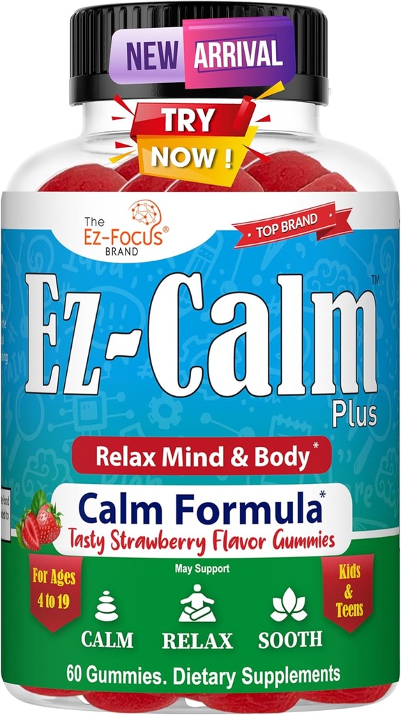 Ηρεμώντας Ashwagandha Gummies για τους εφήβους-Ηρεμία Gummies ύπνου - Φυσικό Focus Gummies με Ashwagandha εκχύλισμα ρίζας - Ashwagandha συμπλήρωμα για την ισορροπία άγχος ύπνου - 60 Vegan ζάχαρη δωρεάν μάσημα