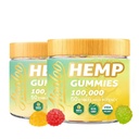 HOOLOO Hemp Gummies 100.000mg για την υποστήριξη και την ανακούφιση από τον βαθύ ήχο, Fruity Gummy Infused Omega 3 Βιταμίνες, Made in USA