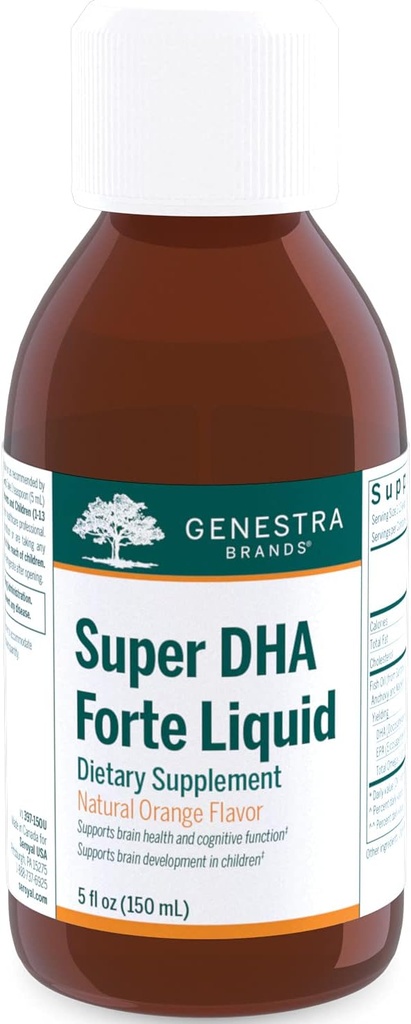 Genestra Brands Super DHA Forte Liquid - Omega-3 Fish Oil Συμπλήρωμα - 5 fl oz