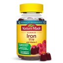Nature Made Iron 18 mg ανά μερίδα με βιταμίνη C, Συμπλήρωμα διατροφής για την υποστήριξη των ερυθρών κυττάρων αίματος, 60 Gummies, 30 ημέρες προσφοράς