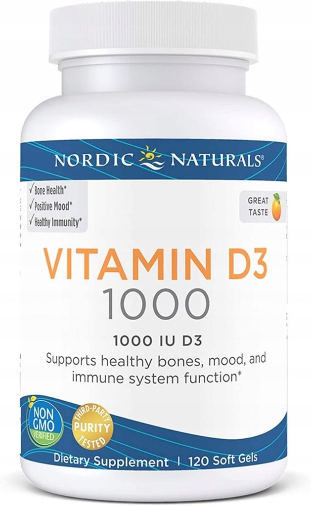 Nordic Naturals, Βιταμίνη D3 1000 IU, 120 Count