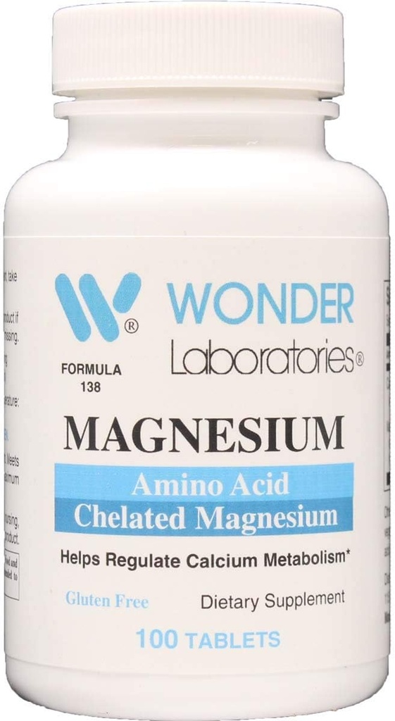 Chelated Magnesium, Amino Acid, Formated to Provide You with Maximum Abvortion (100)
