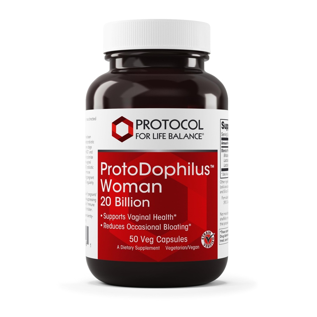 ΠΡΩΤΟΚΟΛΛΟ ΓΙΑ ΖΩΗ ΥΠΟΛΟΙΠΟ Proto Dophilus Γυναίκα - 20 Δισεκατομμύρια - Προβιοτικά για την Υγεία των Ούλων - Υποστήριξη Κολπική Υγεία & Ανακούφιση - Vegan & Kosher - 50 Κάψουλες Veg