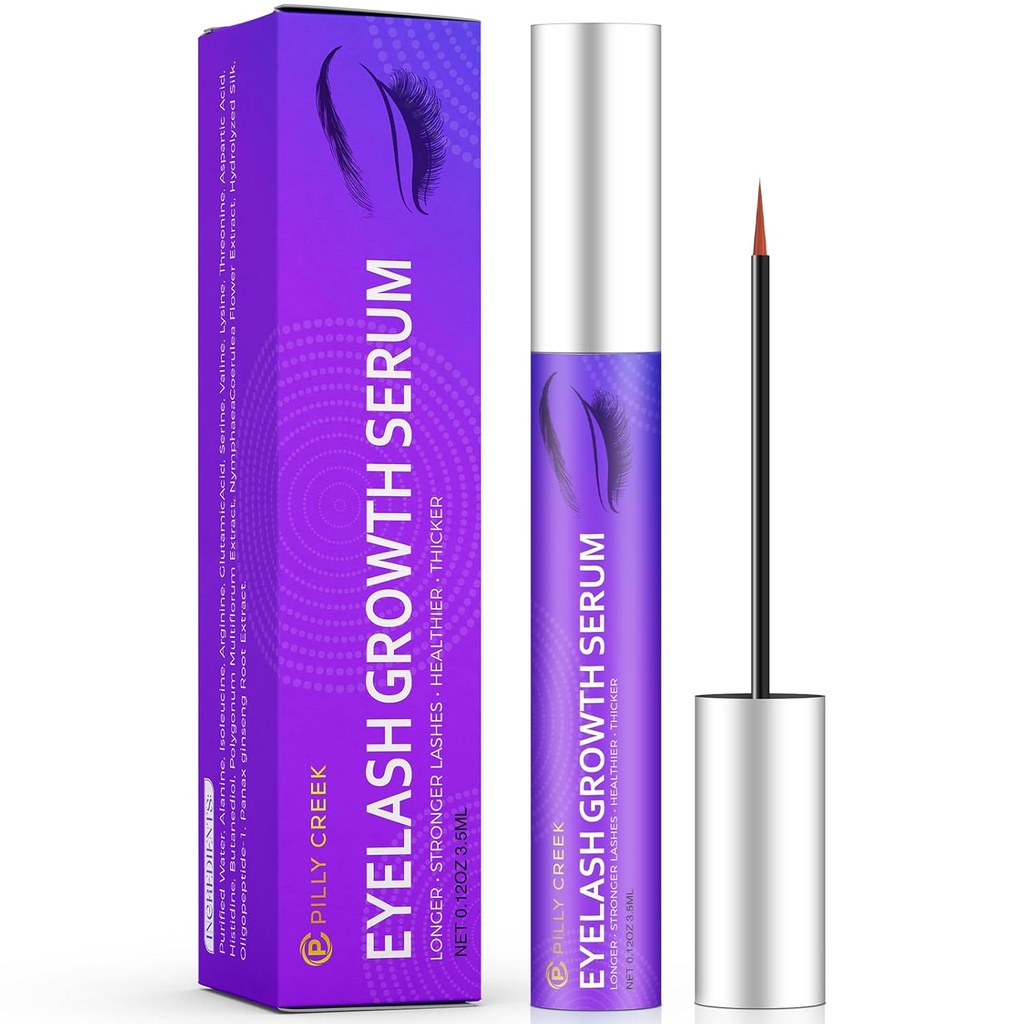 Premium Eyelash Growth Serum and Eyebrow Enhancer, Lash Serum, Eyelash Serum, Boost Lash Growth Serum, Advanced Formula - Boost, Longer, Thicker, Fuller Lashes