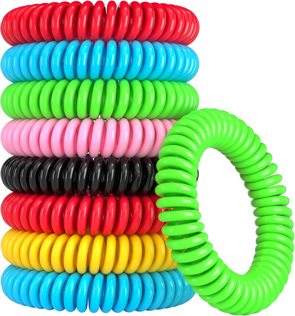 12 Pack βραχιόλια Mosquito, βραχιόλια Mosquito Υπαίθρια για ενήλικες και παιδιά, ατομικά τυλιγμένα DEET-free Αδιάβροχες μπάντες